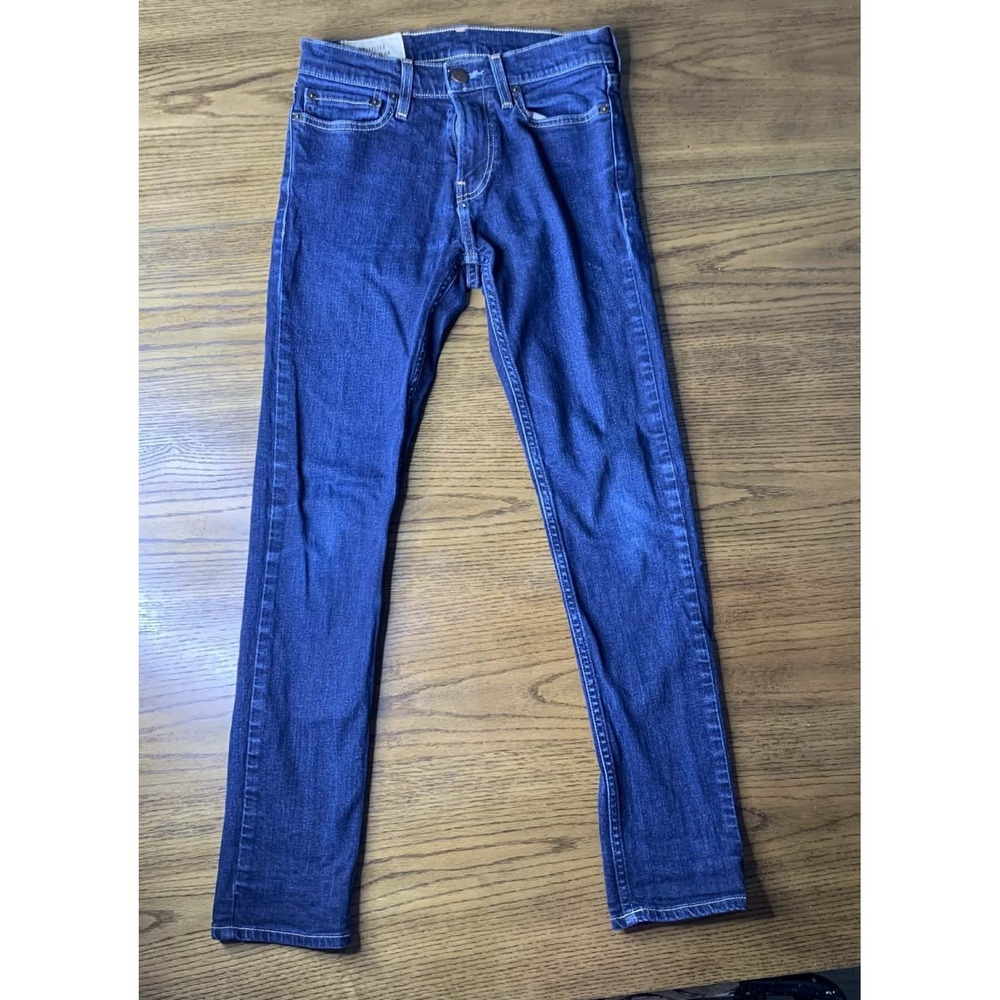 Hollister Skinny Jean Mens 28x30 Dark Wash Stretch Denim Pants